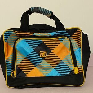 Loudmouth Stylish Black and Orange Men's Bag